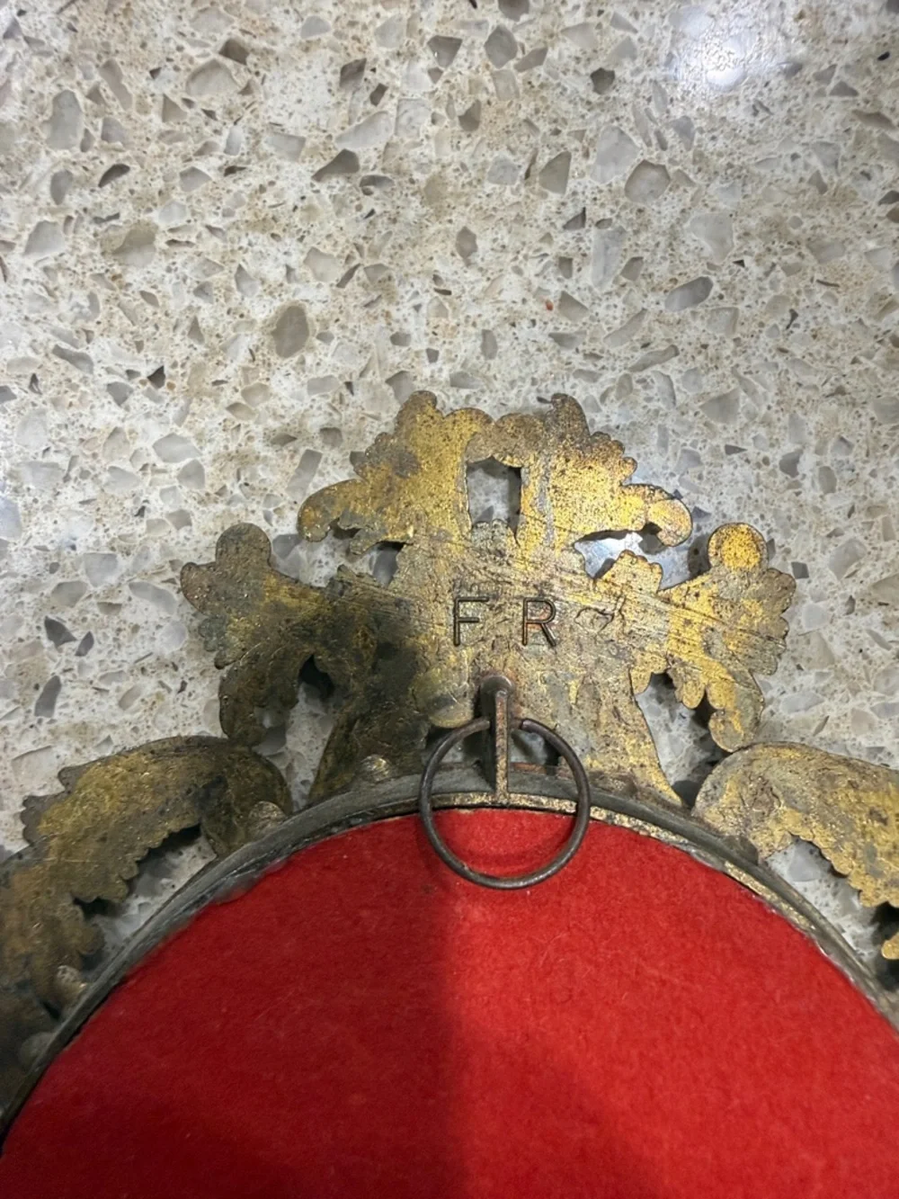 1950s - Made in Italy, Brass Vintage-Style Floral Wall Decor look ofAntique Gold - Picture 10 of 15